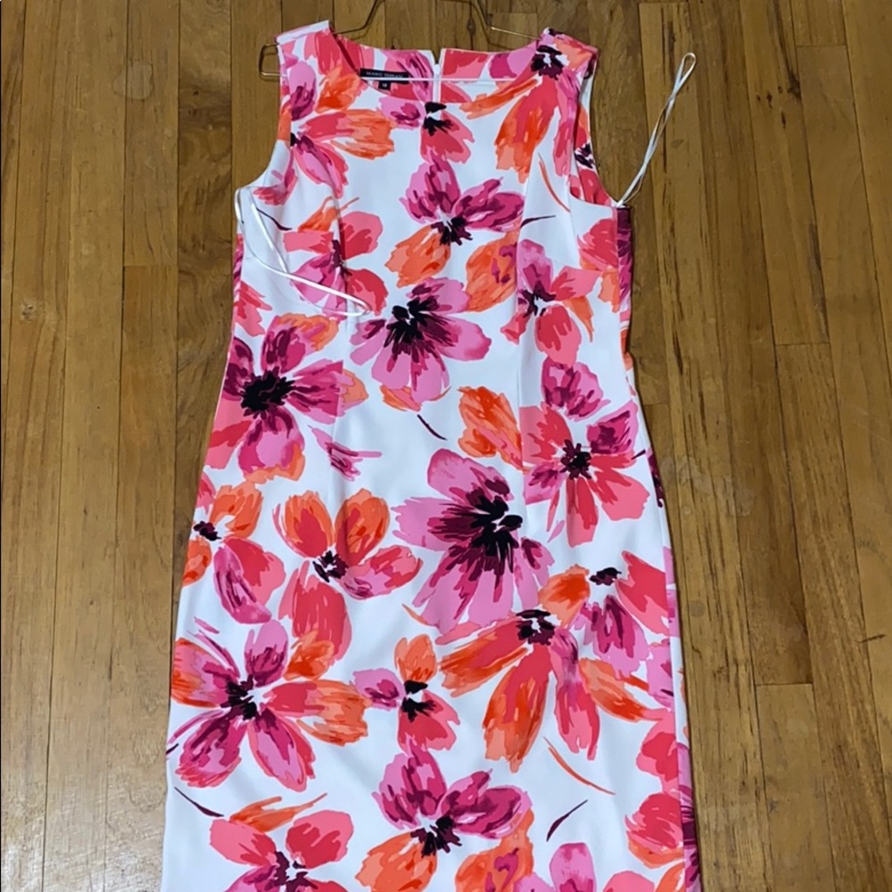 Pink floral dress